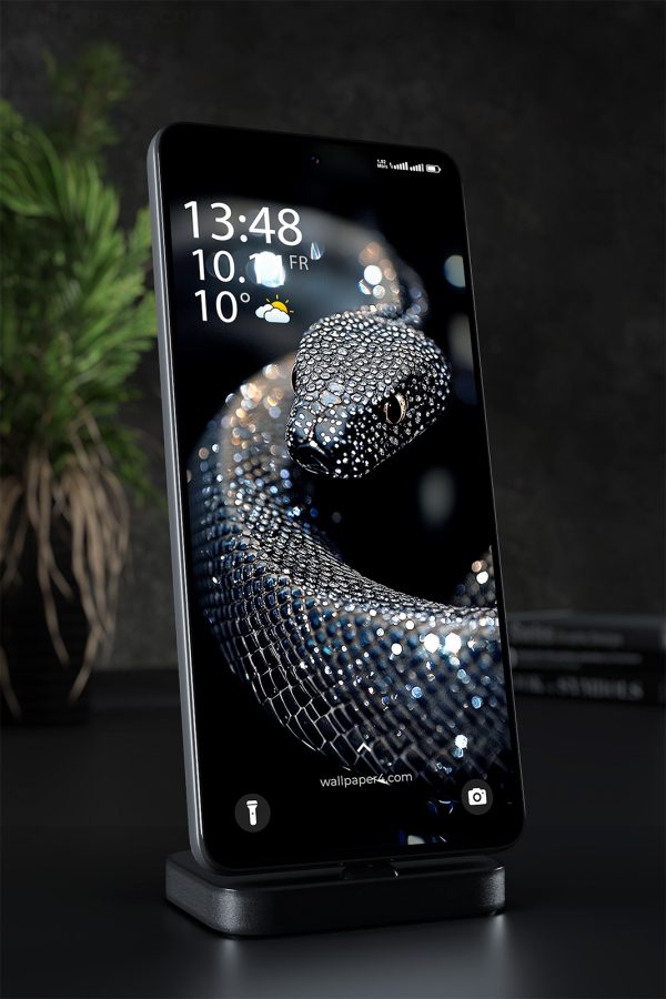 Wallpaper 1316 - Luxury Black Diamond Snake Wallpaper