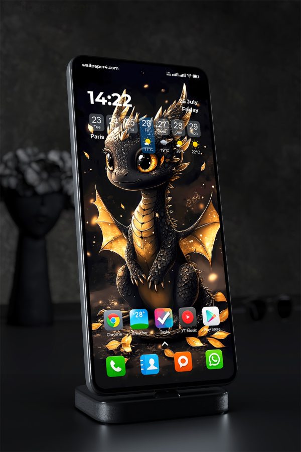 Wallpaper 1323 - Cute Baby Dragon Fantasy Wallpaper