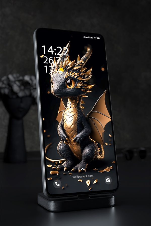 Wallpaper 1323 - Cute Baby Dragon Fantasy Wallpaper