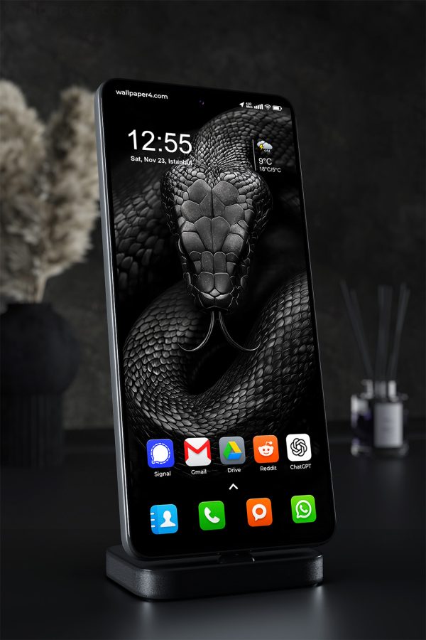 Wallpaper 1331 - Black Snake Wallpaper – Dark and Mysterious