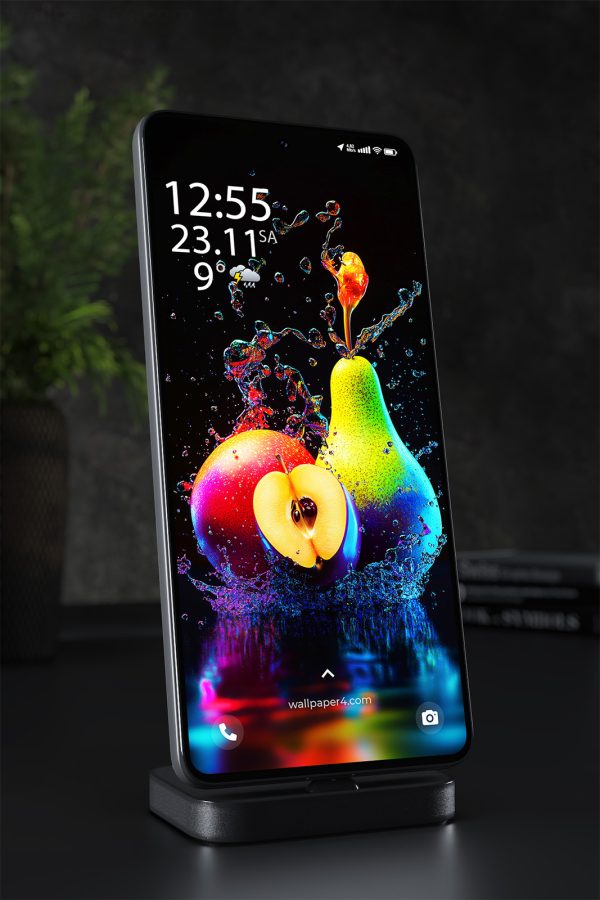 Mobile Wallpaper 1455 - Colorful Fruit Splash Art for Mobile Wallpaper