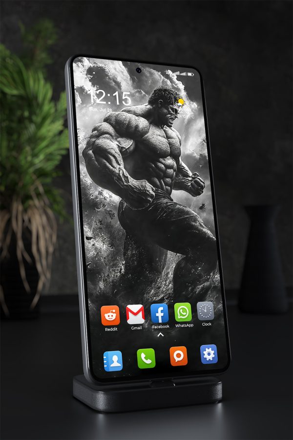 Phone Wallpaper 1995 - Epic Hulk Bodybuilding Power Pose Wallpaper