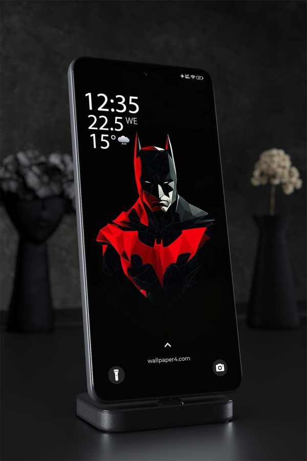 Phone Wallpaper 2003 - Batman Beyond Polygon Art Dark Wallpaper