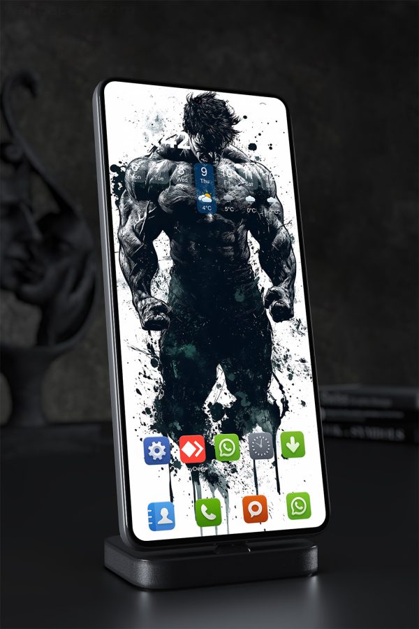 Phone Wallpaper 2024 - Dark Ink Style Hulk Art Wallpaper