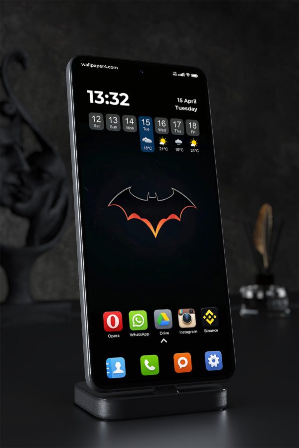 Phone Wallpaper 2067 - Batman Dark Minimalist Superhero Wallpaper