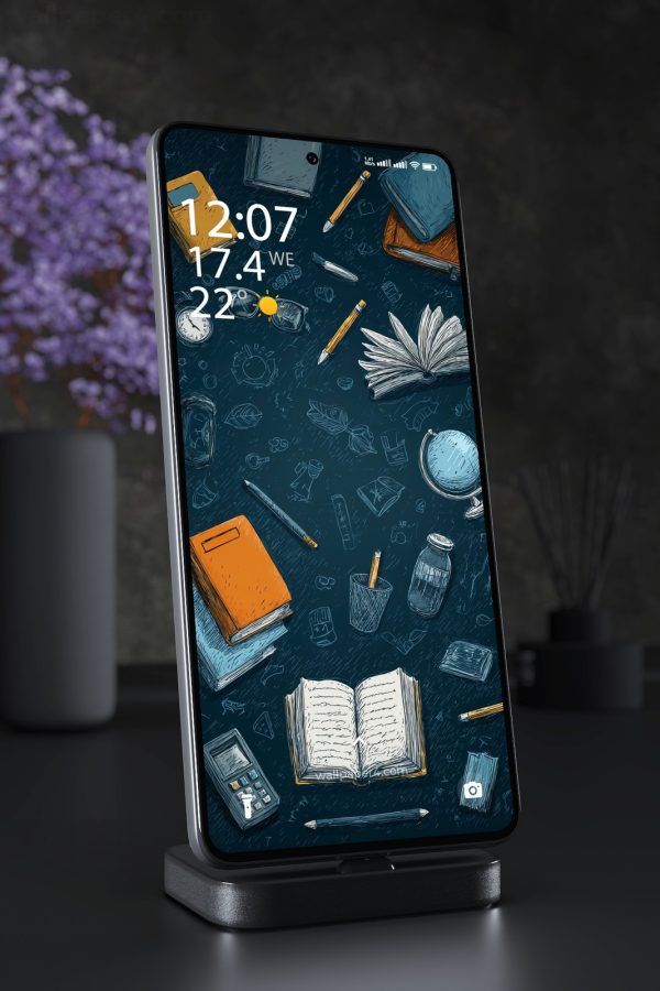 Phone Wallpaper 2708 - Creative Study Sketch Books and Science Doodles Art