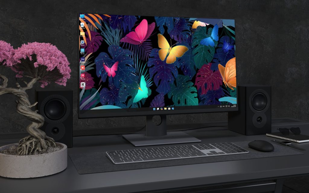 Laptop Wallpaper 2938 - Dark Tropical Butterflies 4K Desktop Wallpaper