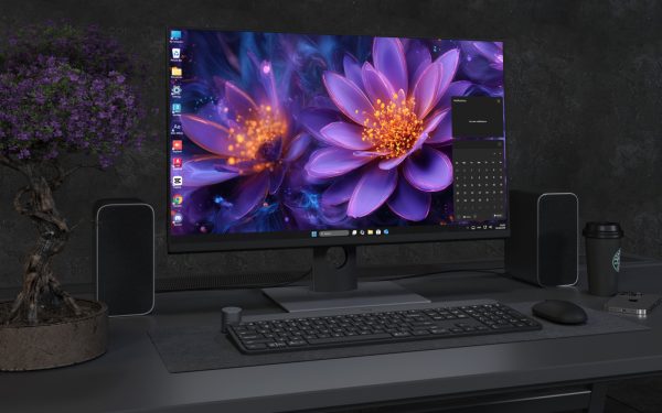Desktop Wallpaper 3015 - Glowing Violet Lotus Flowers 4K Desktop Wallpaper