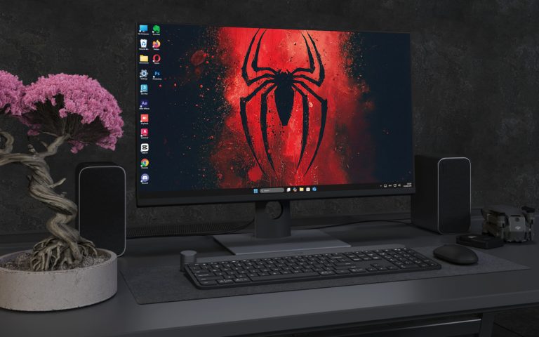Desktop Wallpaper 3095 - Dark Red Spider Emblem 4K Desktop Wallpaper Art