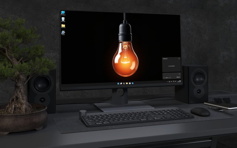 Desktop Wallpaper 3135 - Moody Glowing Edison Bulb 4K Desktop Wallpaper
