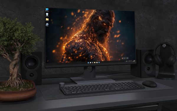 Desktop Wallpaper 3152 - Molten Warrior Dark Fantasy 4K Desktop Wallpaper