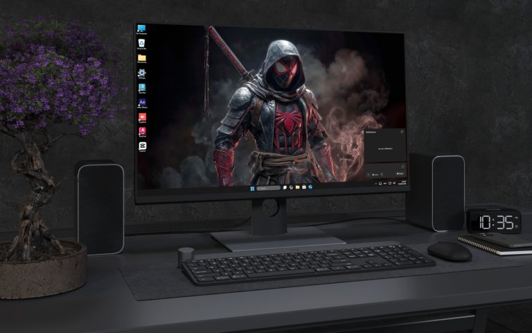 Desktop Wallpaper 3398 - Dark Masked Samurai Hero 4K Desktop Wallpaper