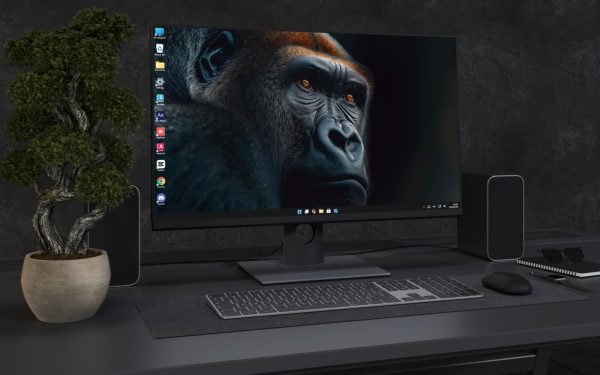 Desktop Wallpaper 3411 - Majestic Gorilla Close-Up 4K Desktop Wallpaper