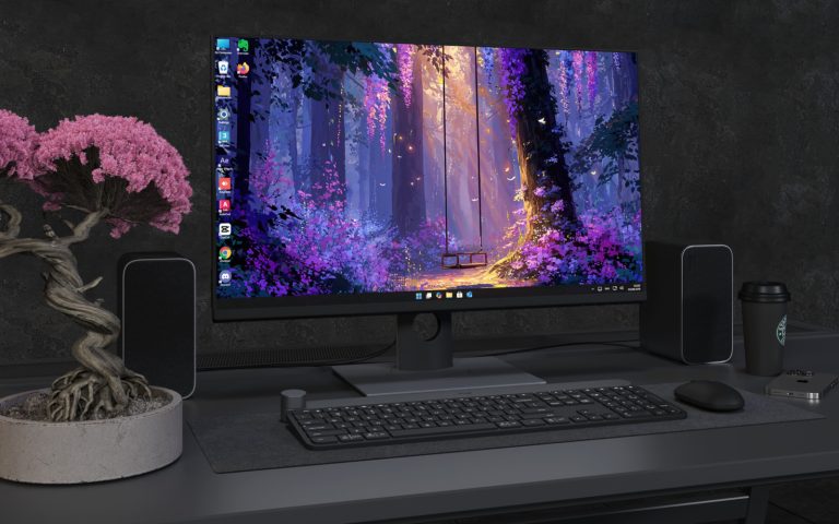 Desktop Wallpaper 3667 - Enchanted Forest Swing 4K Wallpaper
