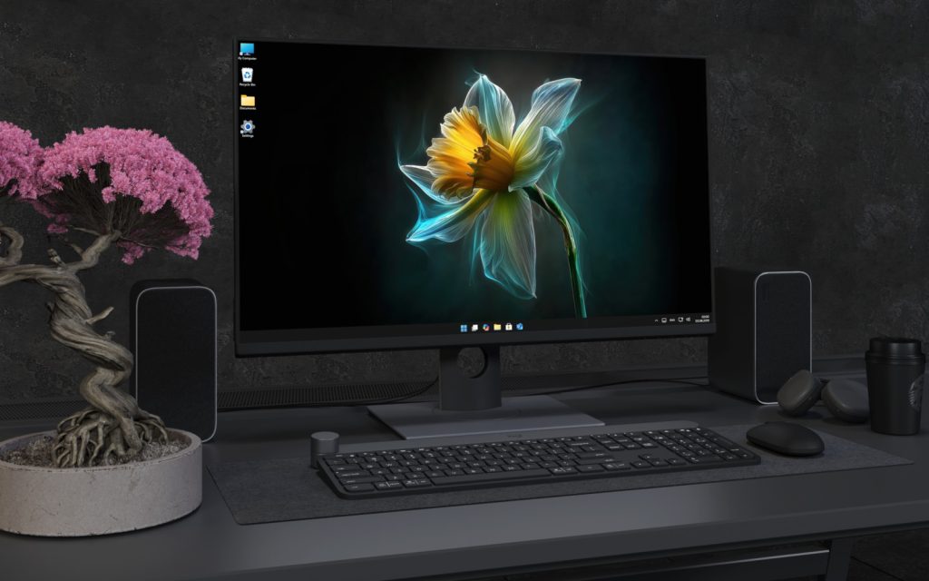 Laptop Wallpaper 3849 - Glowing Daffodil Flower 4K Desktop Wallpaper