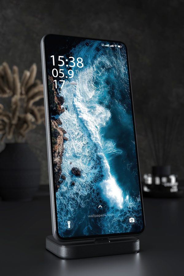 Phone Wallpaper 3040 - Aerial Turquoise Ocean Waves Over Rocky Coast