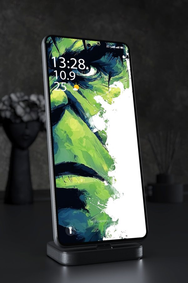 Phone Wallpaper 3654 - Hulk Abstract Green Comic Art Wallpaper