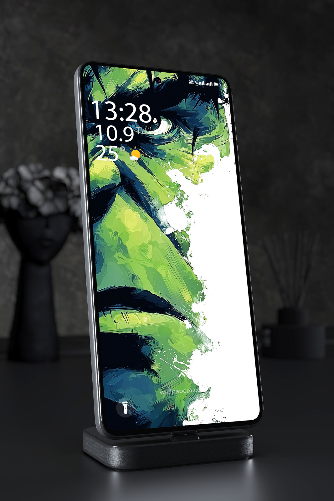 Phone Wallpaper 3654 - Hulk Abstract Green Comic Art Wallpaper