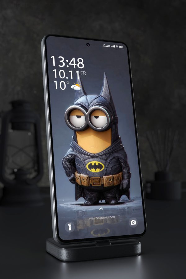 Mobile Wallpaper 3845 - Batman Minion Crossover Hero Art