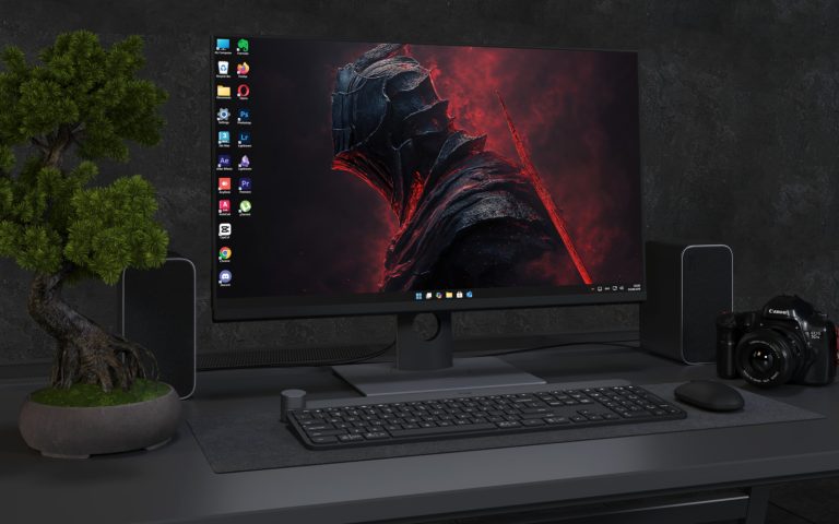 Desktop Wallpaper 7992 - Dark Red Shadow Warrior Wallpaper