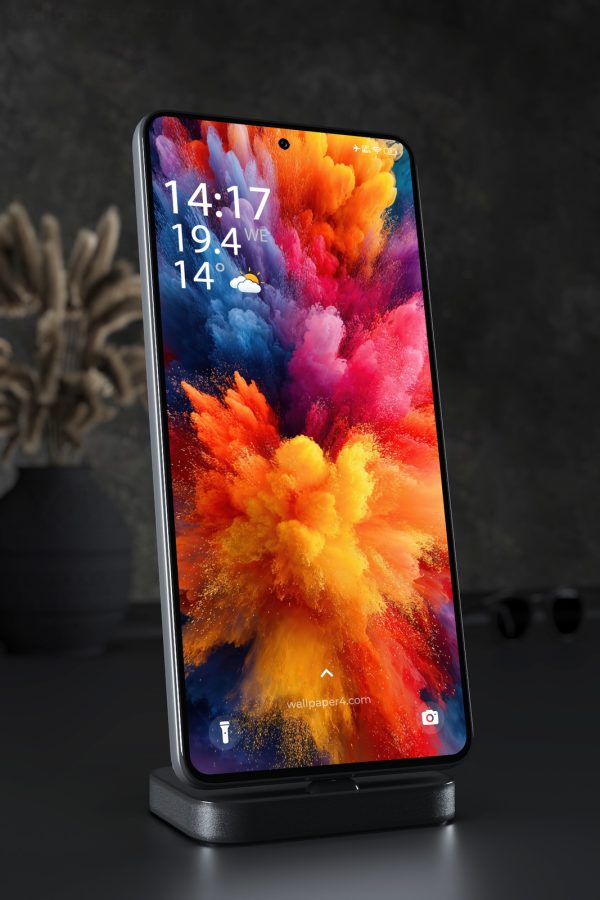 Phone Wallpaper 4448 - Vibrant Abstract Color Powder Explosion Art