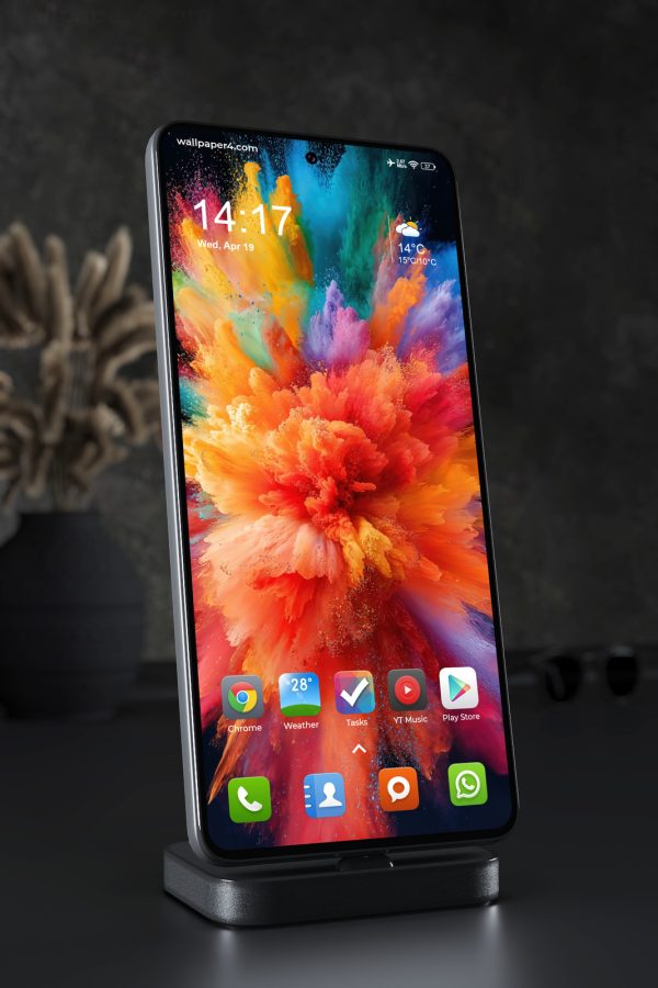Mobile Wallpaper 4448 - Vibrant Abstract Color Powder Explosion Art