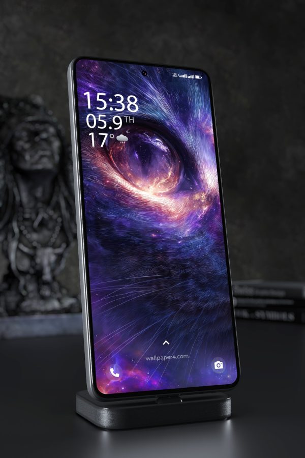 Mobile Wallpaper 4586 - Cosmic Animal Eye Fantasy Digital Art