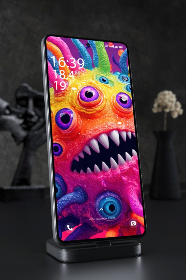 Phone Wallpaper 5422 - Colorful Alien Monster Fantasy Creature Art