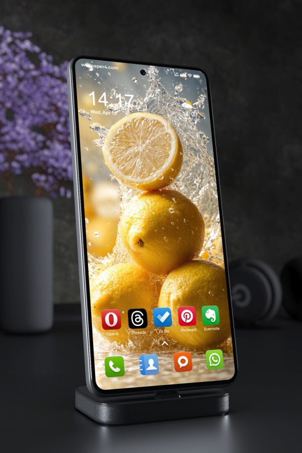 Phone Wallpaper 5830 - Fresh Lemons and Crystal Water Splash