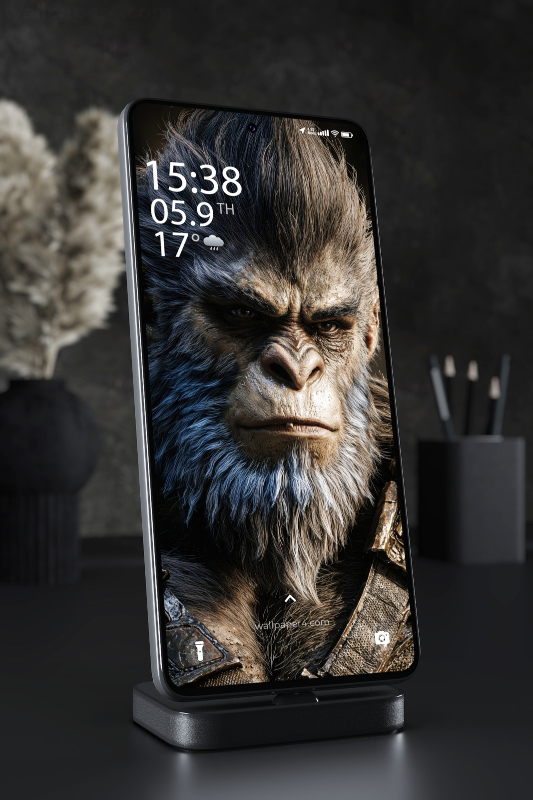 Mobile Wallpaper 6032 - Fierce Monkey King Warrior Portrait
