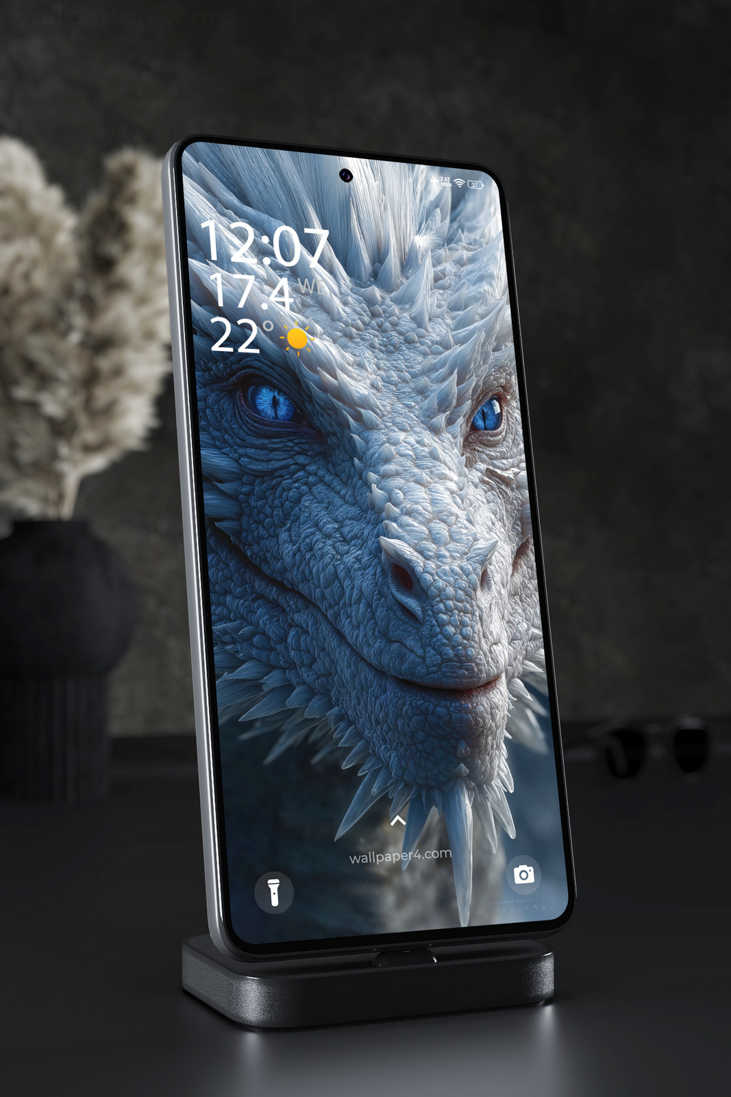 Mobile Wallpaper 6231 - Blue Dragon Close Up Fantasy Creature Art