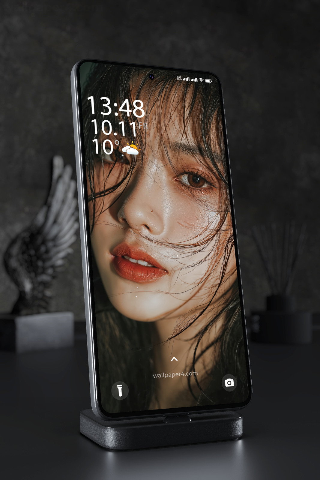 Mobile Wallpaper 6666 - Moody Close Up Portrait of a Woman