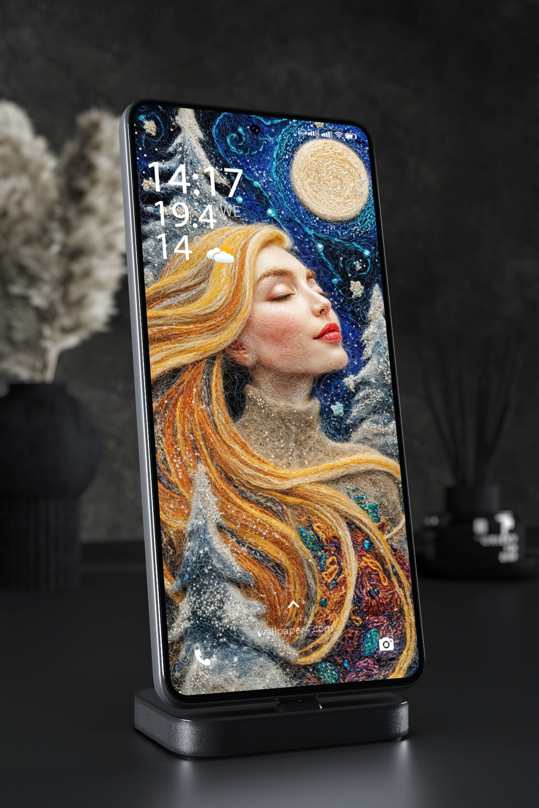 Mobile Wallpaper 6766 - Cosmic Woman Fantasy Art Portrait