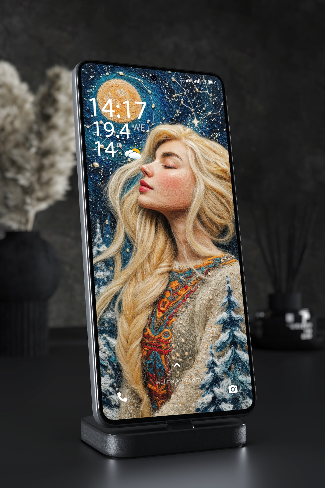 Mobile Wallpaper 6766 - Cosmic Woman Fantasy Art Portrait