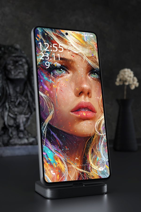 Phone Wallpaper 6793 - Abstract Colorful Woman Portrait Art