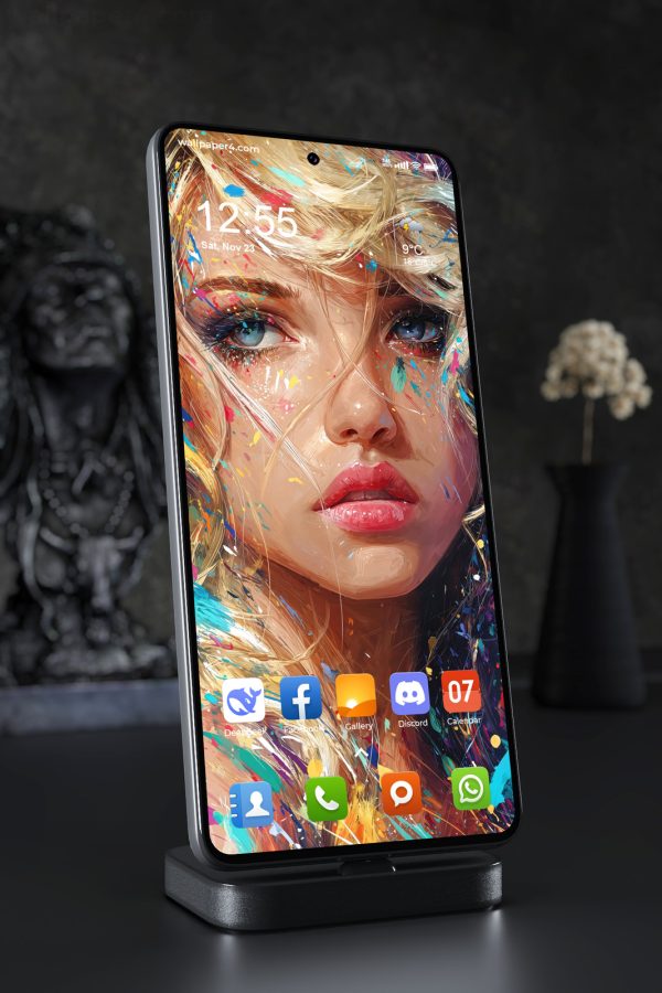 Mobile Wallpaper 6793 - Abstract Colorful Woman Portrait Art