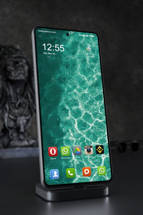 Phone Wallpaper 7204 - Turquoise Ocean Waves and Sunlit Water