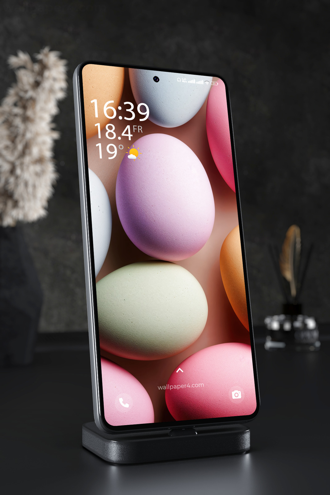 Phone Wallpaper 7881 - Pastel Abstract 3D Sphere Background Design