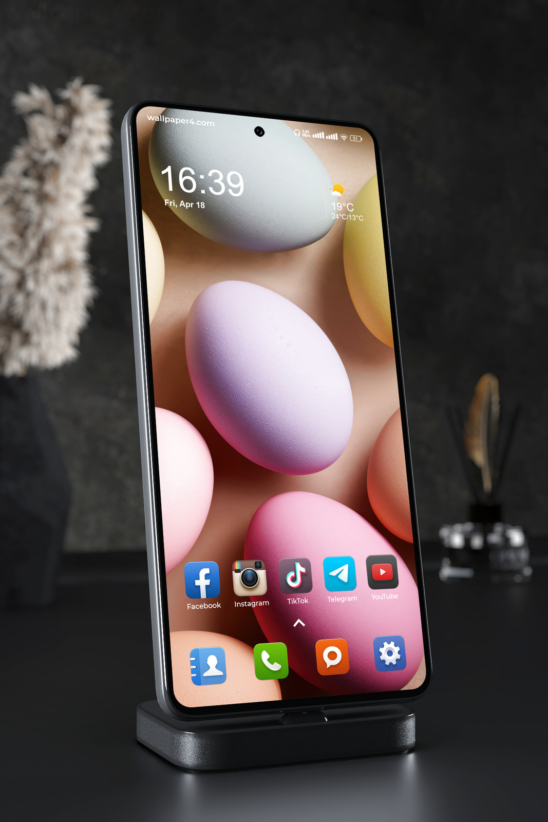 Mobile Wallpaper 7881 - Pastel Abstract 3D Sphere Background Design
