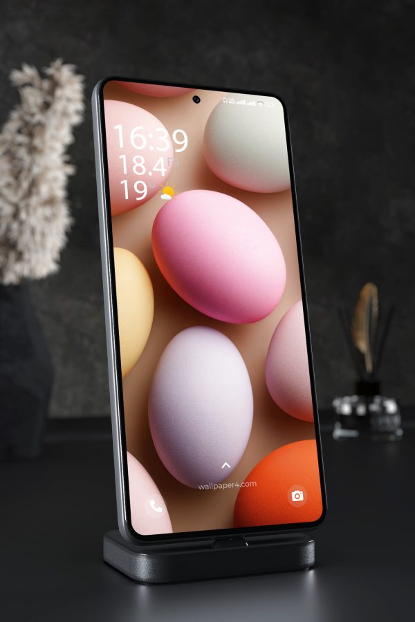 Mobile Wallpaper 7881 - Pastel Abstract 3D Sphere Background Design