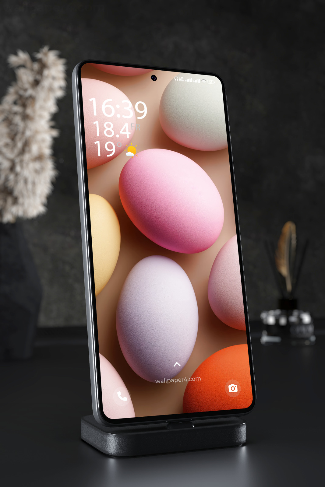 Mobile Wallpaper 7881 - Pastel Abstract 3D Sphere Background Design