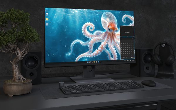 Desktop Wallpaper 9251 - Graceful Octopus Beneath Underwater Light